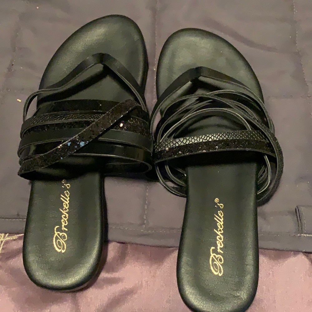 Cute black sandals
